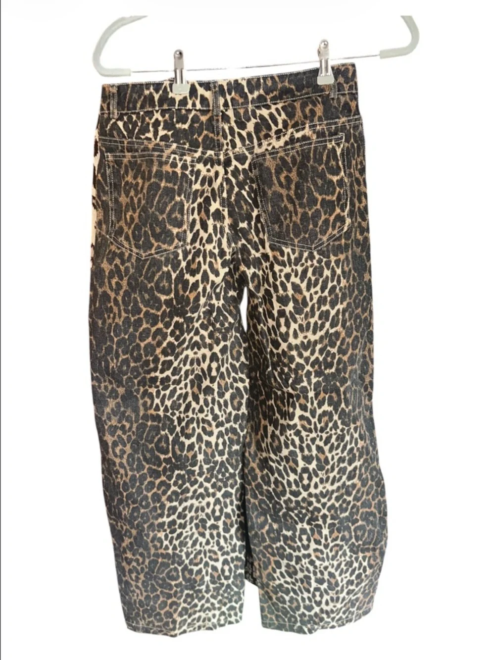 Edikted Leopard Print Low Rise Wide-Leg Pants Size Small - Picture 5 of 7